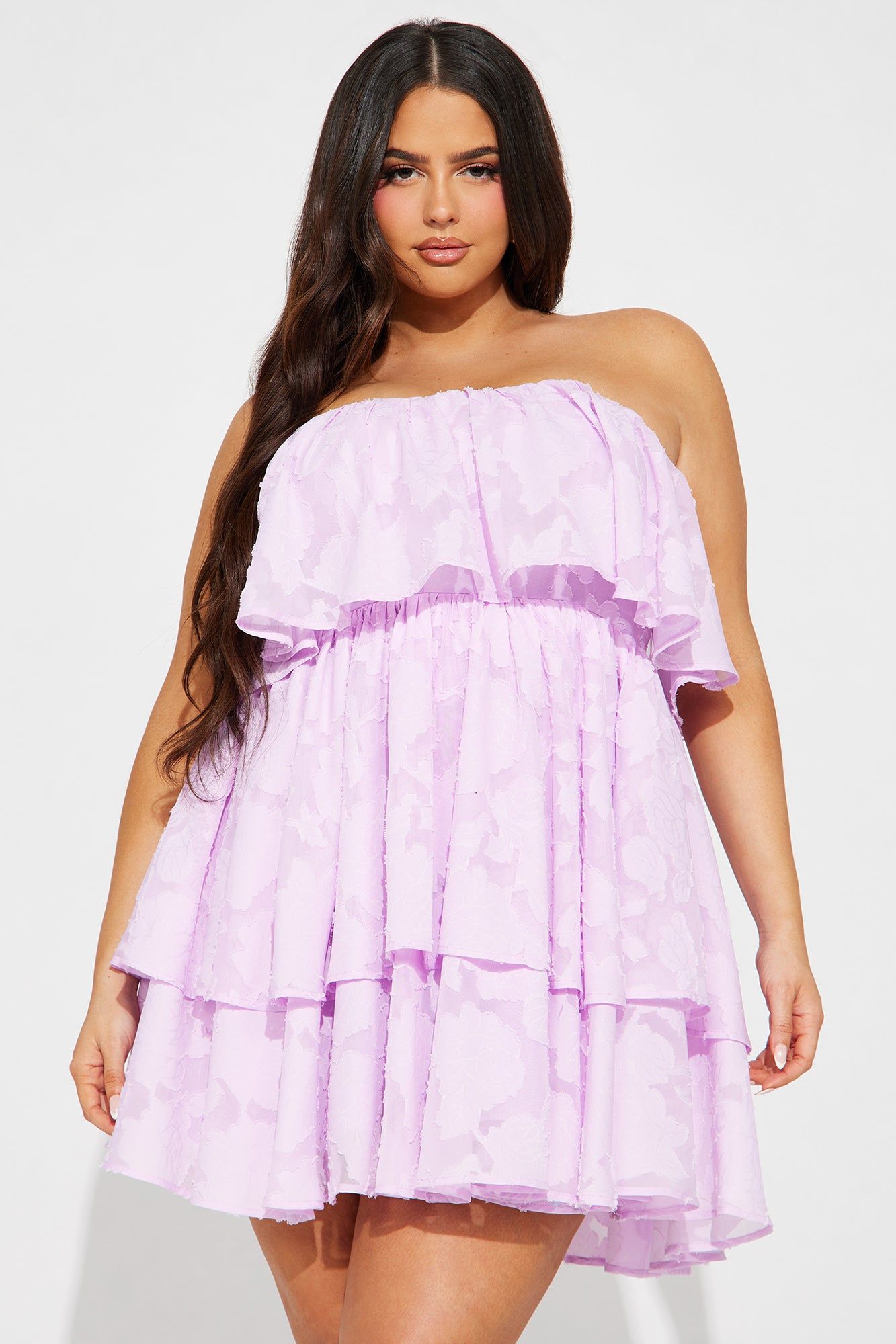 Amara Chiffon Mini Dress - Lavender sold by Fashion Nova product image thumbnail 4