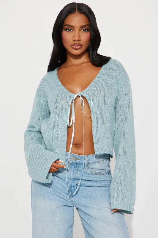 In Love Cardigan - Blue sold by Fashion Nova