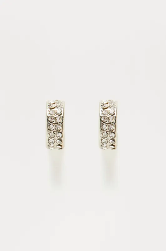 Perfect Start Earing Set - Silver sold by Fashion Nova