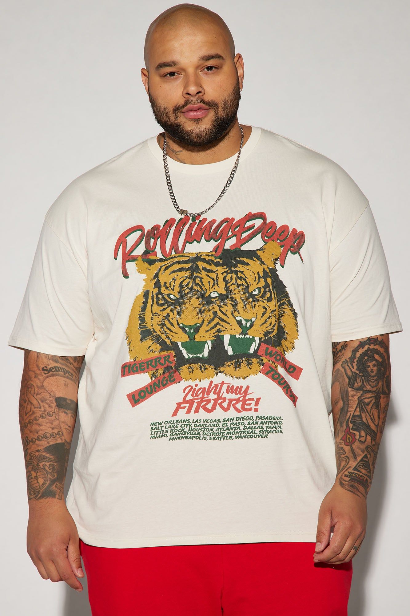 Rolling Short Sleeve Tee - Off White sold by Fashion Nova product image thumbnail 4