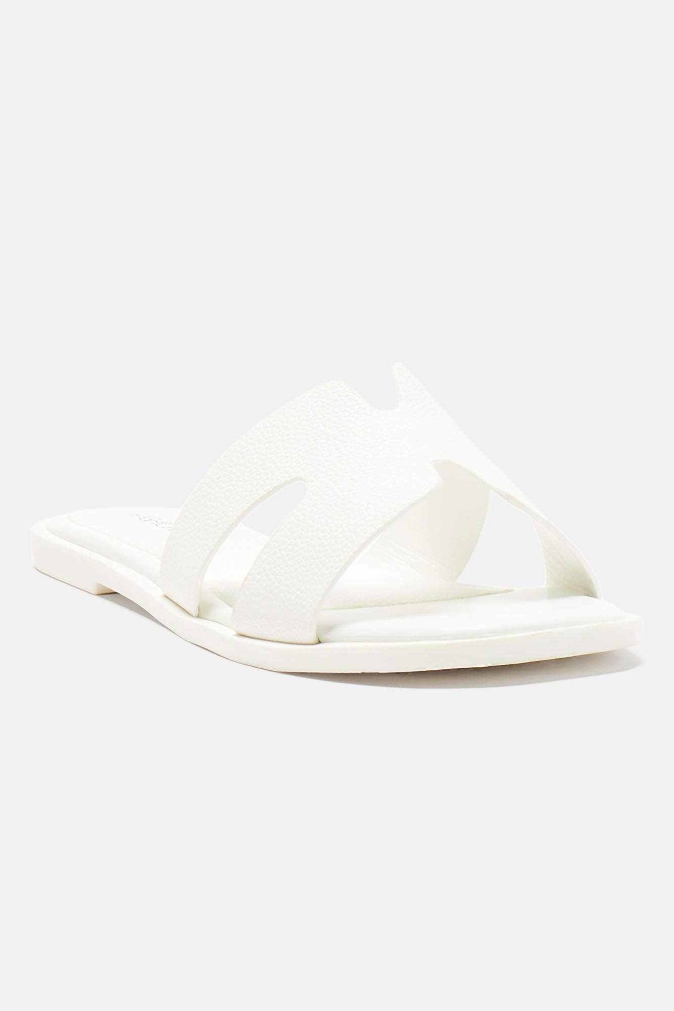 Cutting Ties Flat Sandals - White sold by Fashion Nova product image thumbnail 2