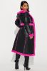 Better Than Your Next Convertible Trench Coat - Black/Pink sold by Fashion Nova