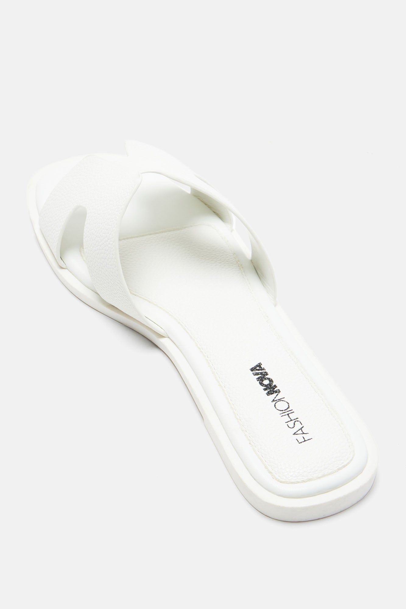Cutting Ties Flat Sandals - White sold by Fashion Nova product image thumbnail 3
