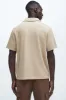 Kalel Textured Short Sleeve Polo - Tan sold by Fashion Nova