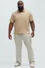 Kalel Textured Short Sleeve Polo - Tan sold by Fashion Nova