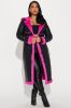 Better Than Your Next Convertible Trench Coat - Black/Pink sold by Fashion Nova