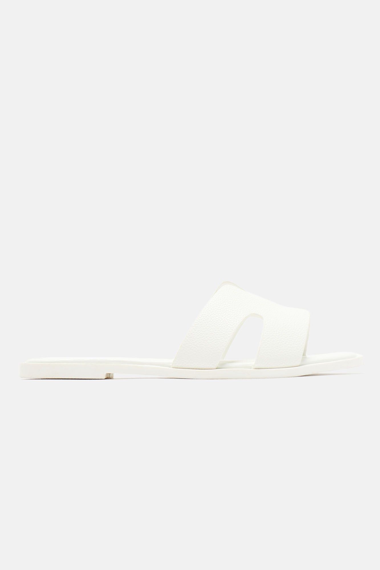 Cutting Ties Flat Sandals - White sold by Fashion Nova product image thumbnail 5