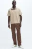 Kalel Textured Short Sleeve Polo - Tan sold by Fashion Nova