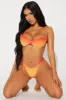 Kalena Underwire 2 Piece Bikini - Orange/combo sold by Fashion Nova