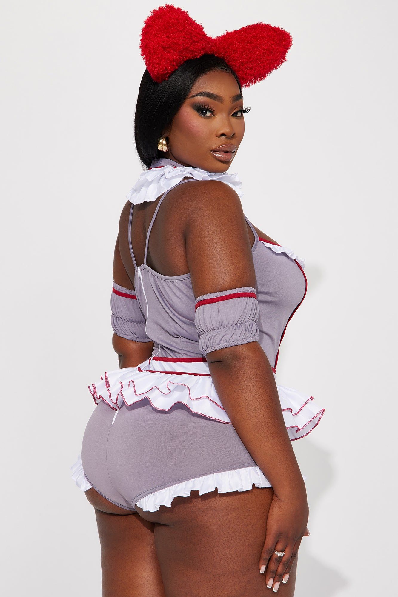 Creepy Clown 4 Piece Costume Set - Grey sold by Fashion Nova product image thumbnail 3