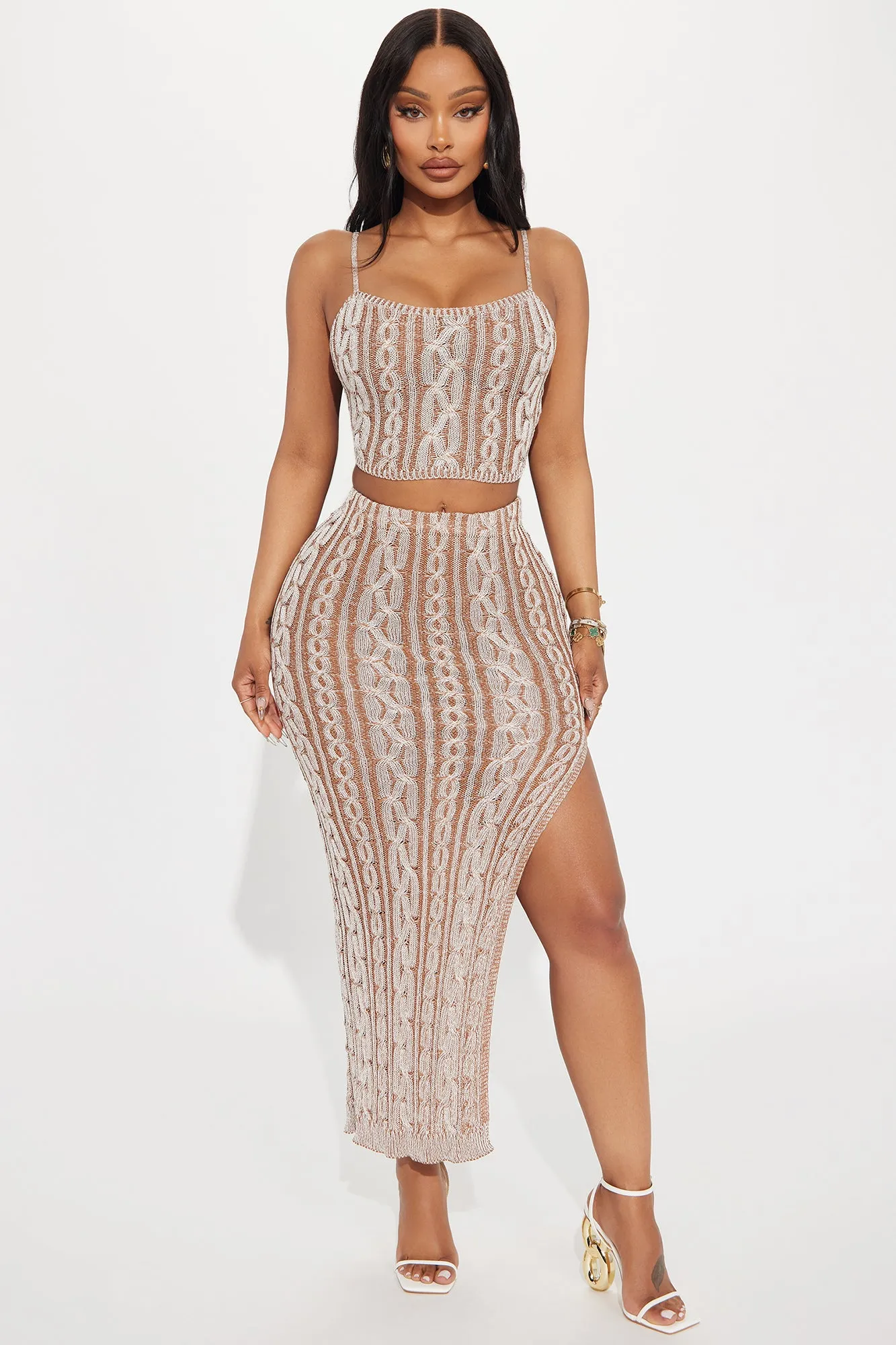 Vacation Lover Skirt Set - Mocha sold by Fashion Nova