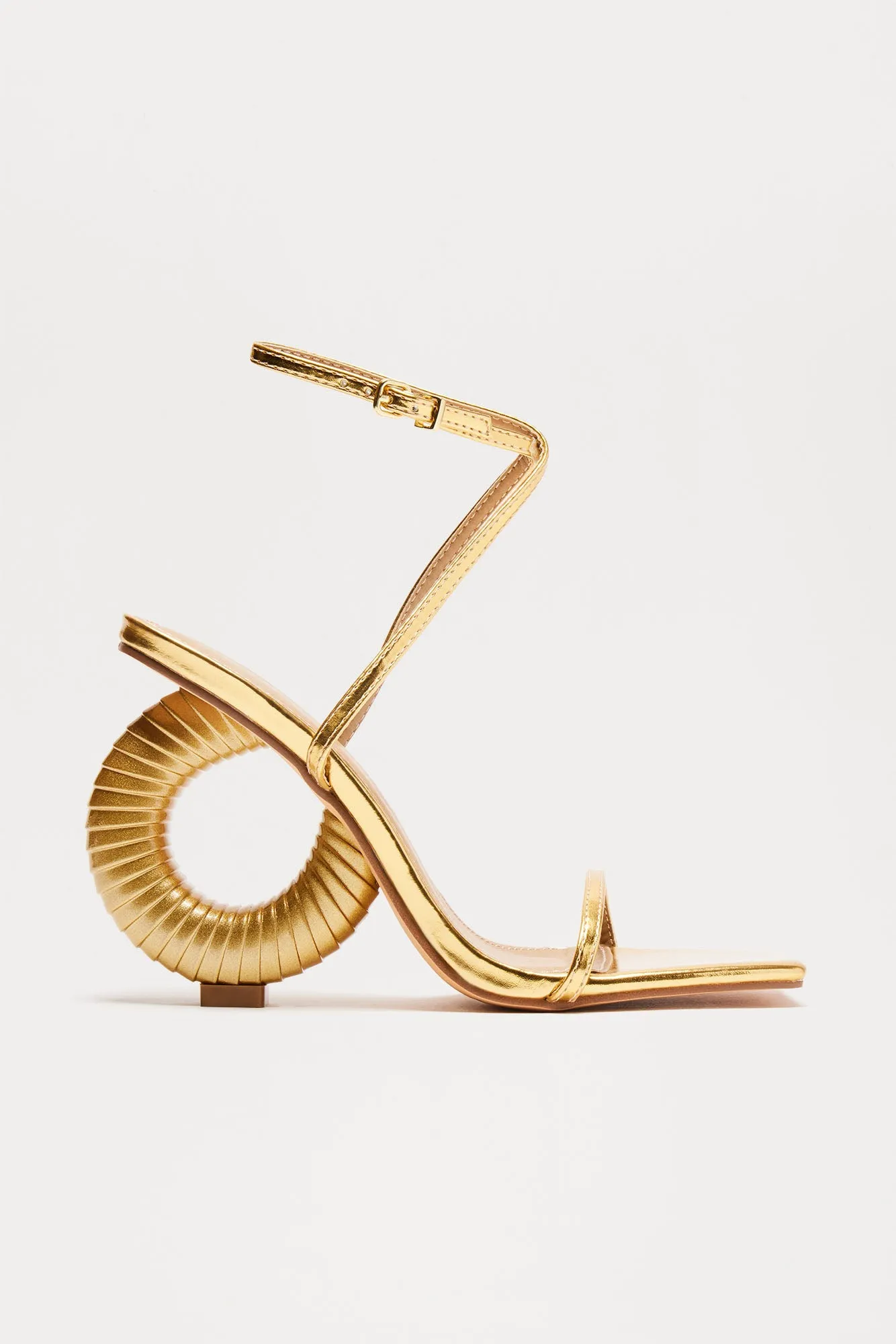 All About It Heeled Sandals - Gold sold by Fashion Nova