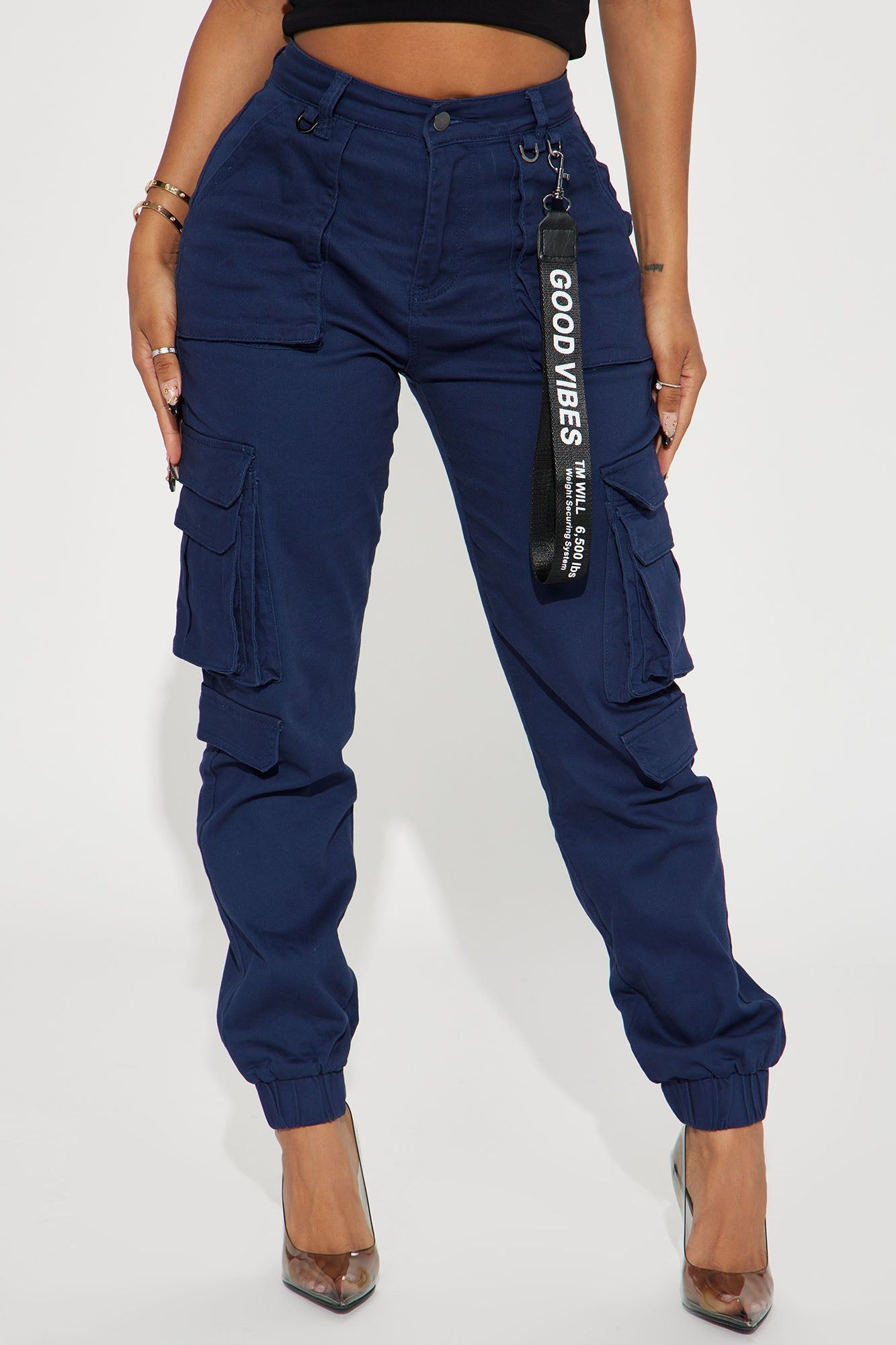 Good Vibes Cargo Jogger - Navy sold by Fashion Nova product image thumbnail 2