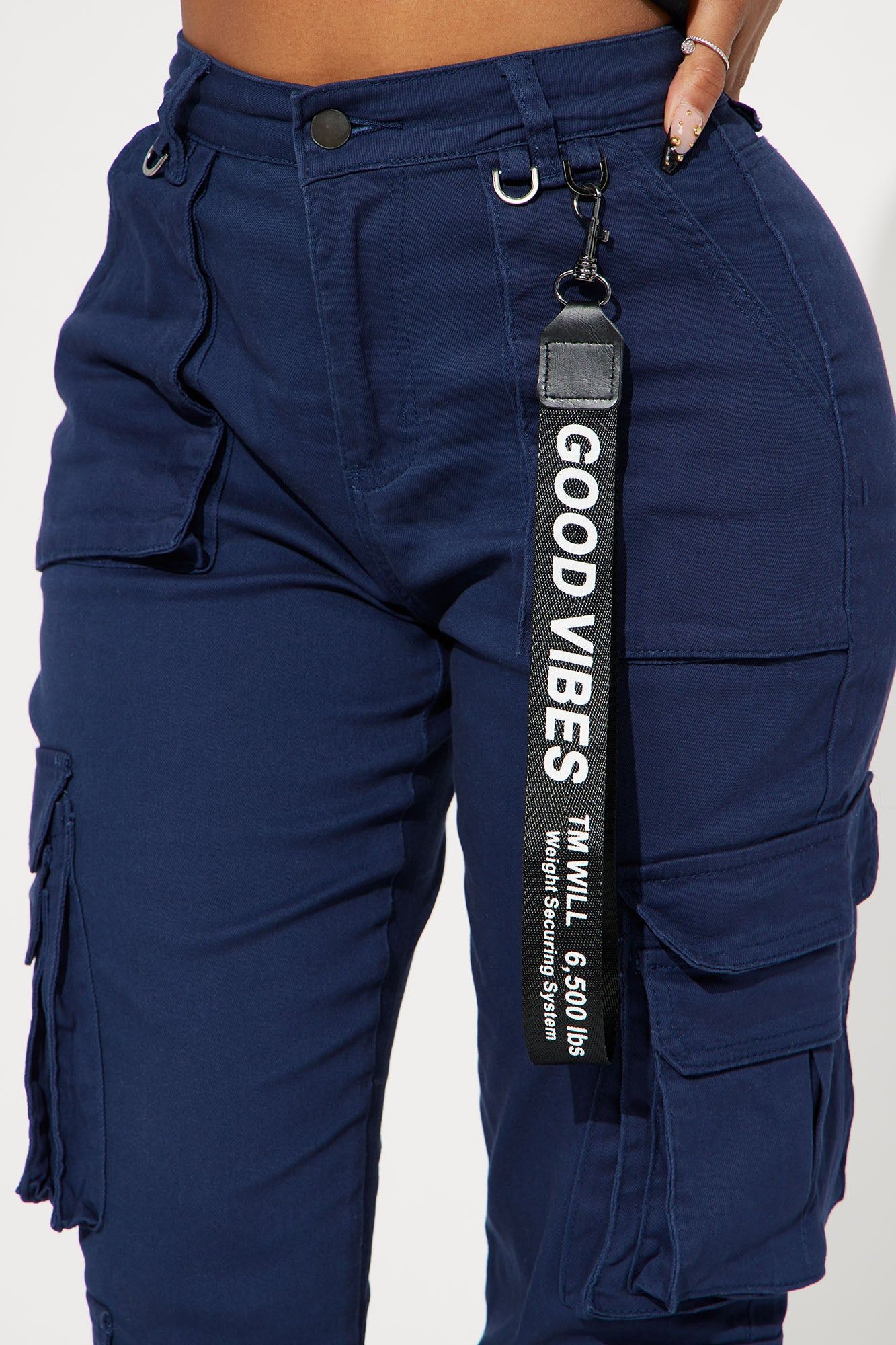 Good Vibes Cargo Jogger - Navy sold by Fashion Nova product image thumbnail 3
