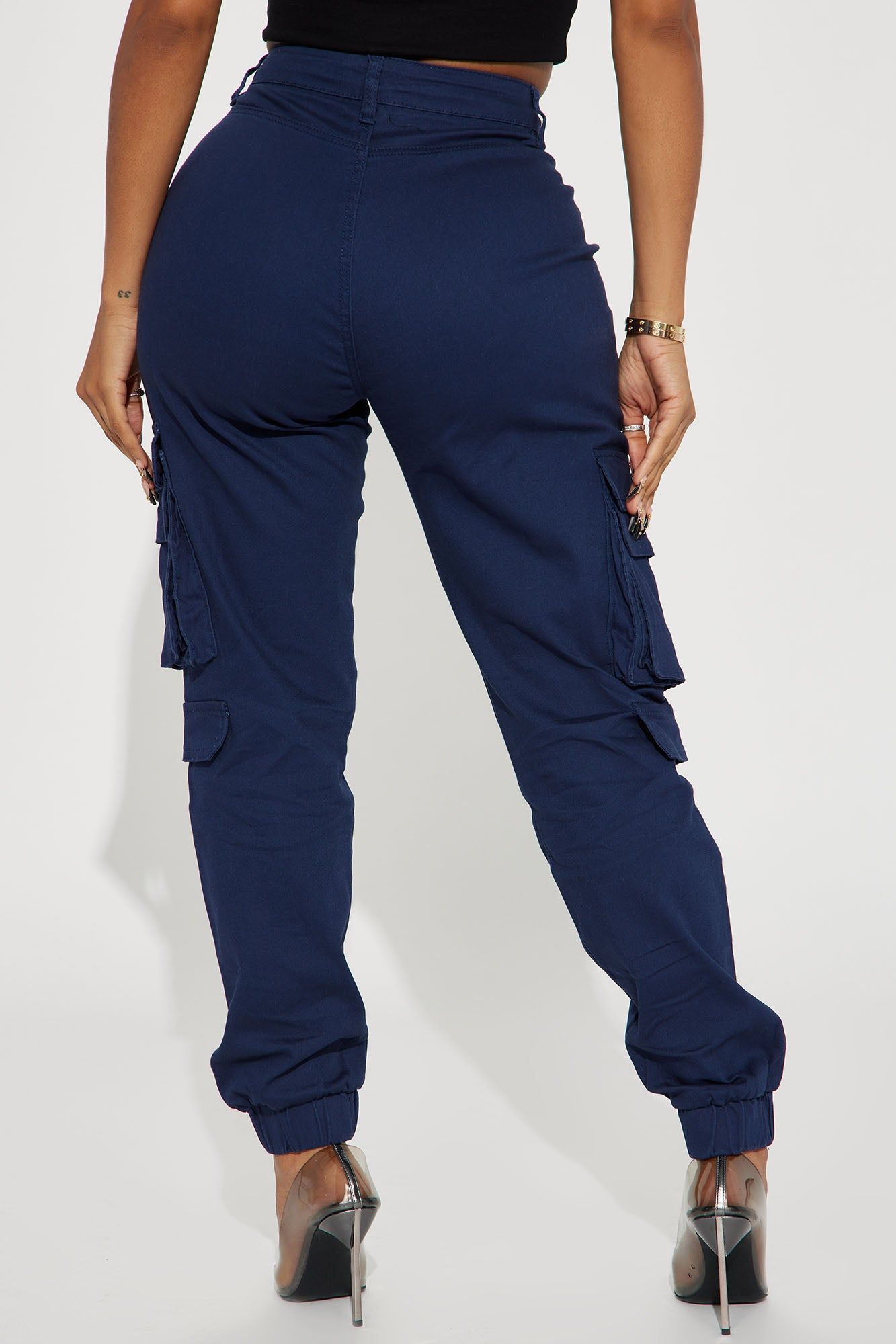 Good Vibes Cargo Jogger - Navy sold by Fashion Nova product image thumbnail 4