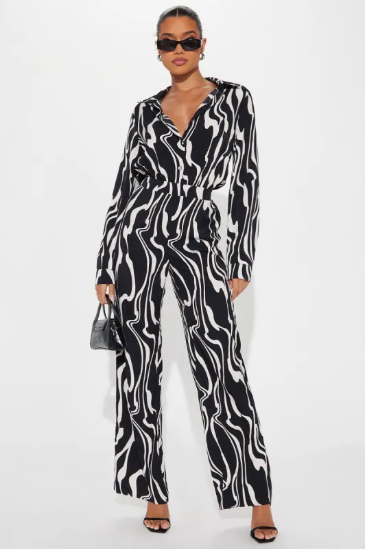 Muriel Jumpsuit - Black sold by Fashion Nova
