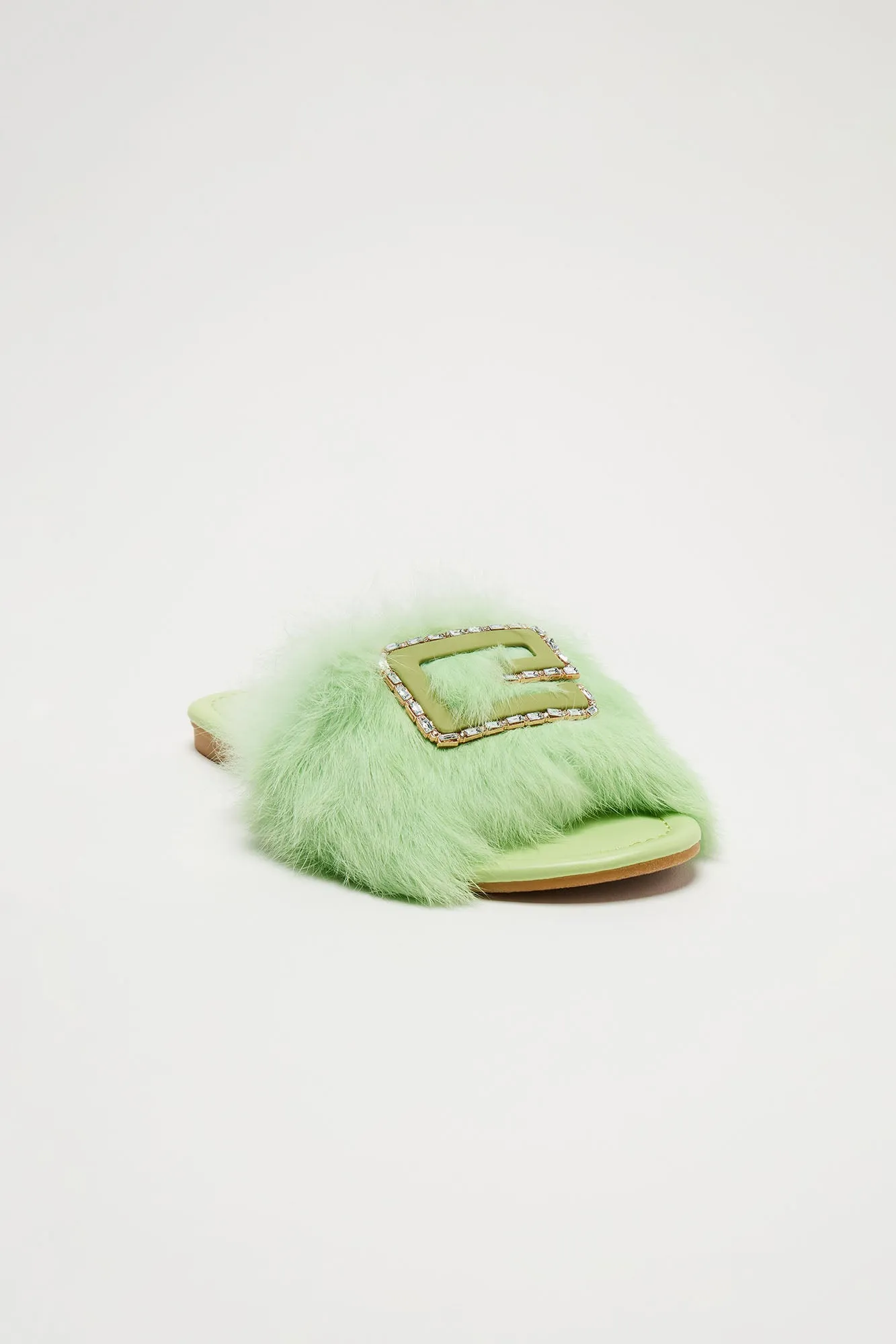 No Shade Fur Sandals - Mint sold by Fashion Nova product image thumbnail 2