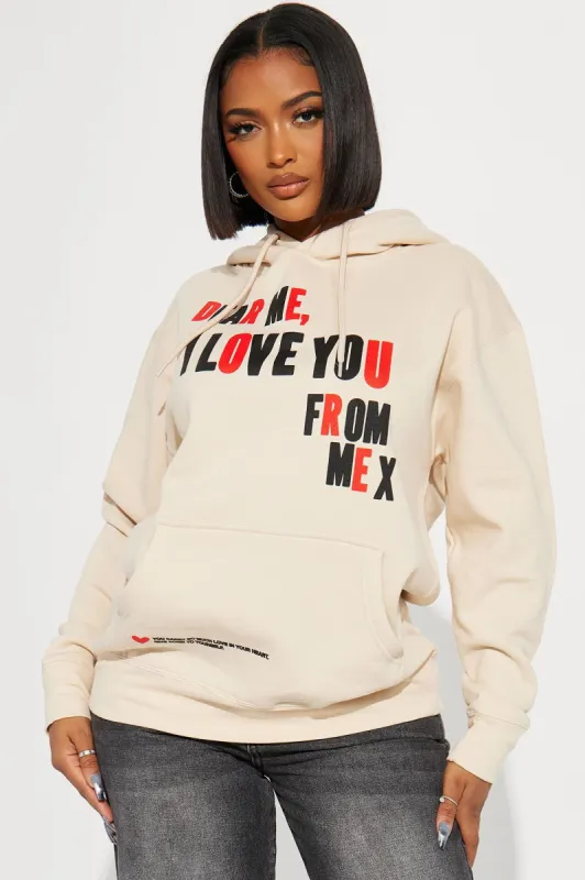 Dear Me Hoodie - Taupe made by Fashion Nova