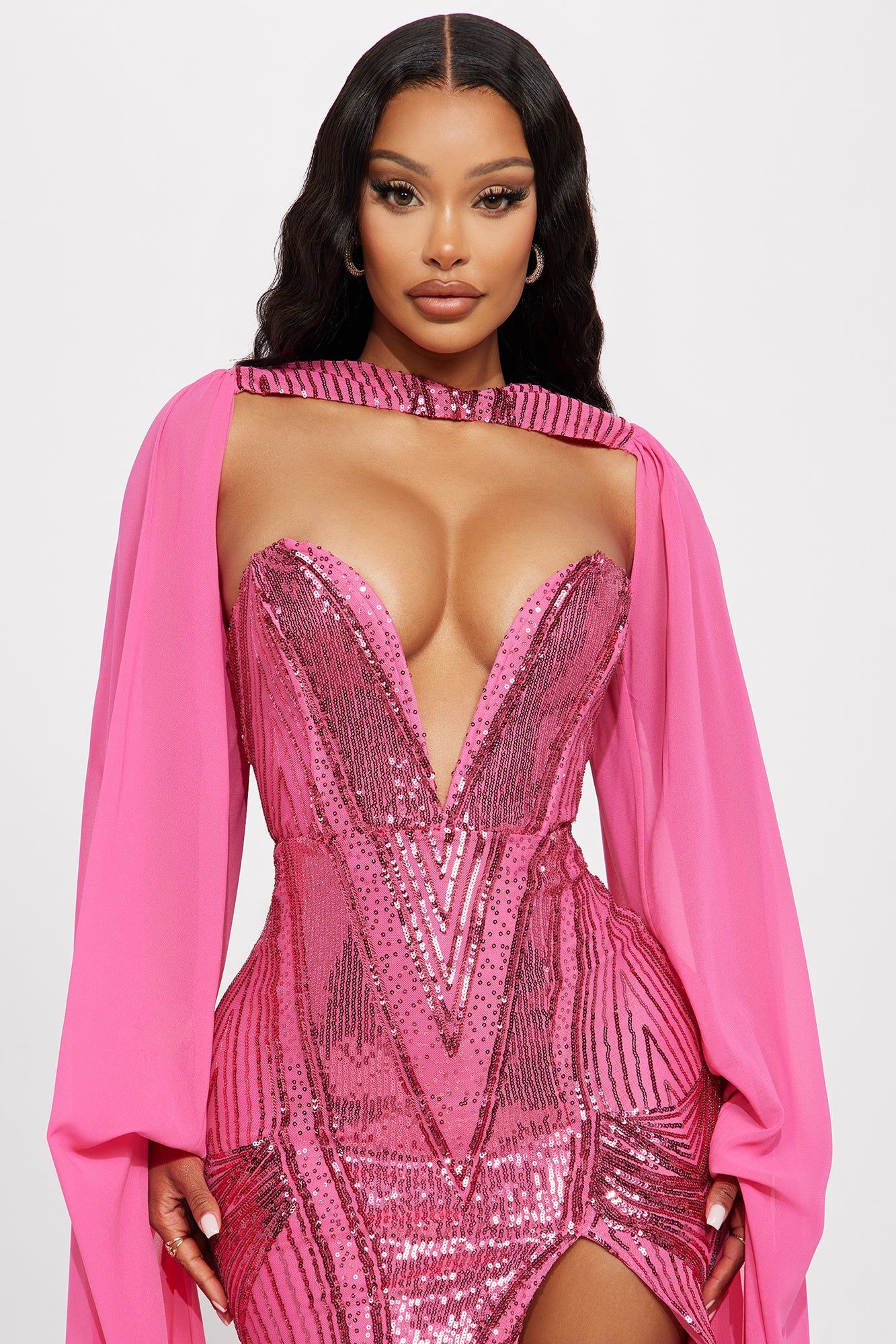 Magdalena Sequin Gown - Hot Pink sold by Fashion Nova product image thumbnail 2