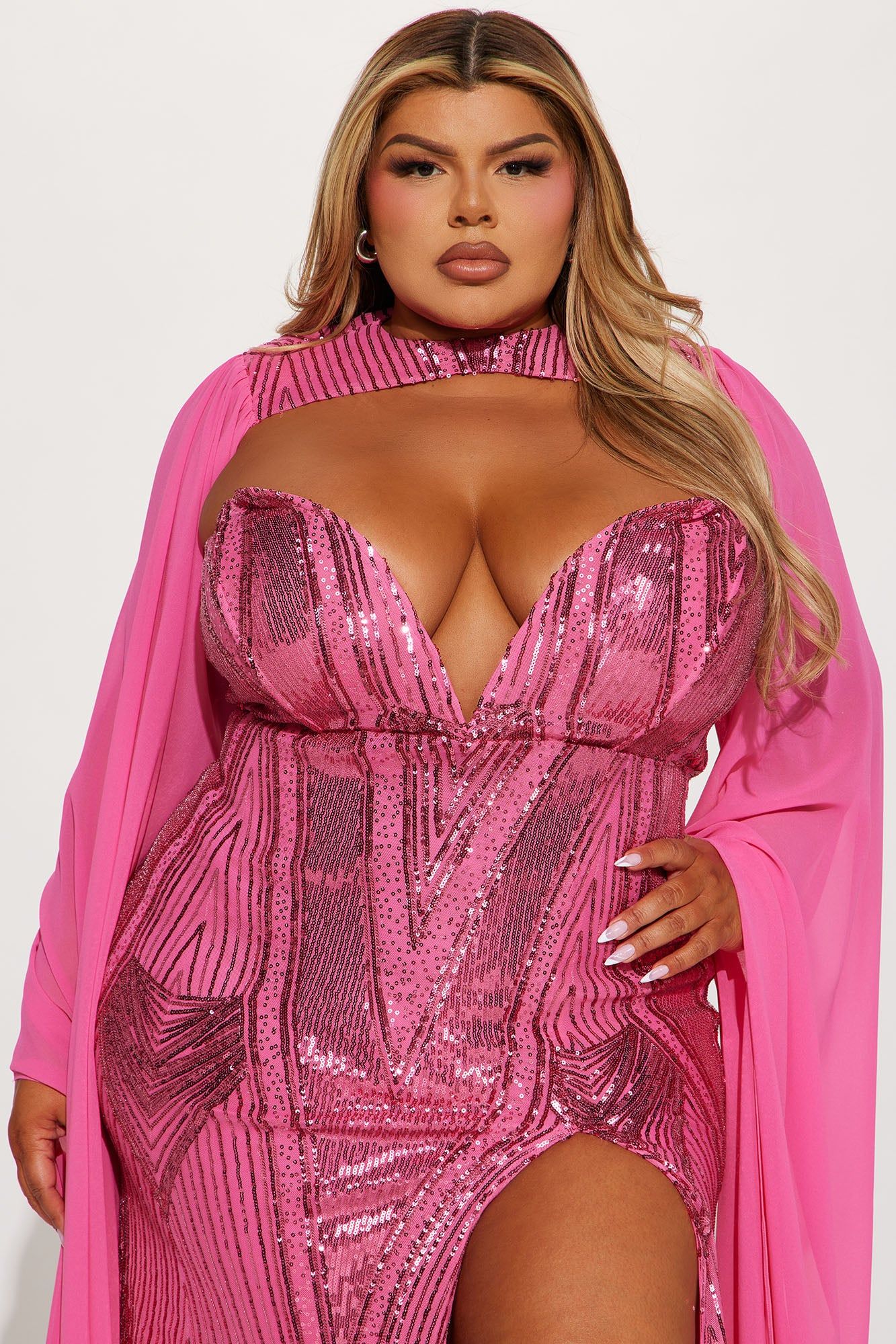 Magdalena Sequin Gown - Hot Pink sold by Fashion Nova product image thumbnail 5