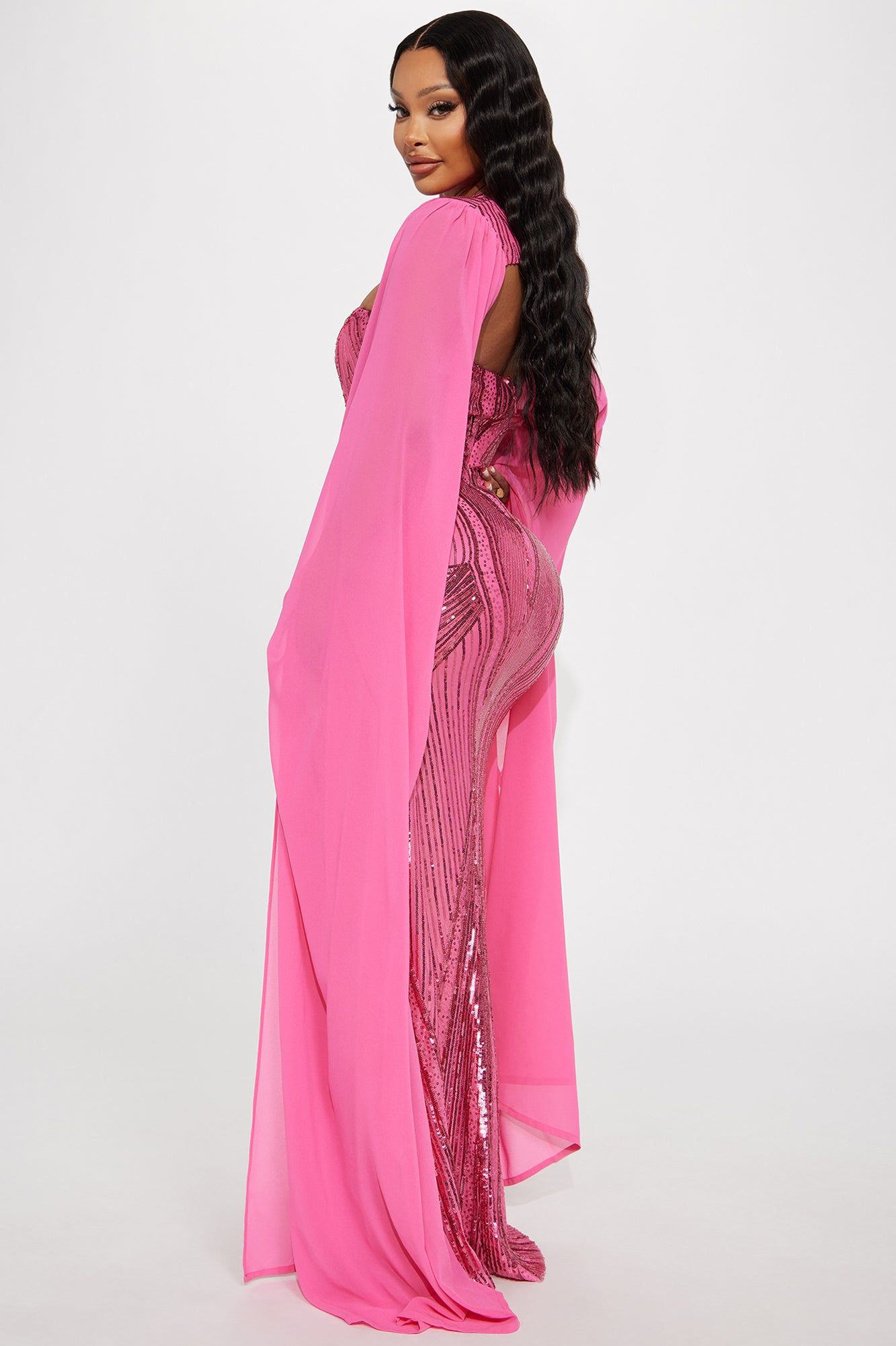 Magdalena Sequin Gown - Hot Pink sold by Fashion Nova product image thumbnail 3