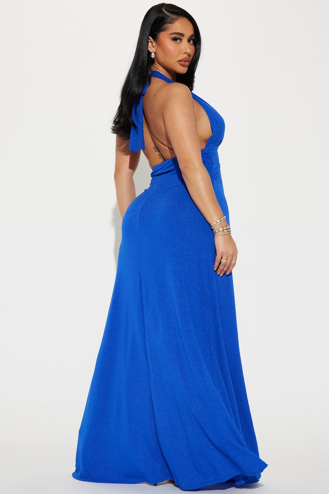 Harlowe Halter Gown - Royal sold by Fashion Nova product image thumbnail 3