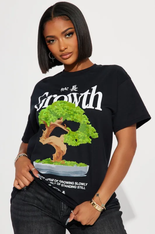 Self Growth Graphic Tee - Black sold by Fashion Nova