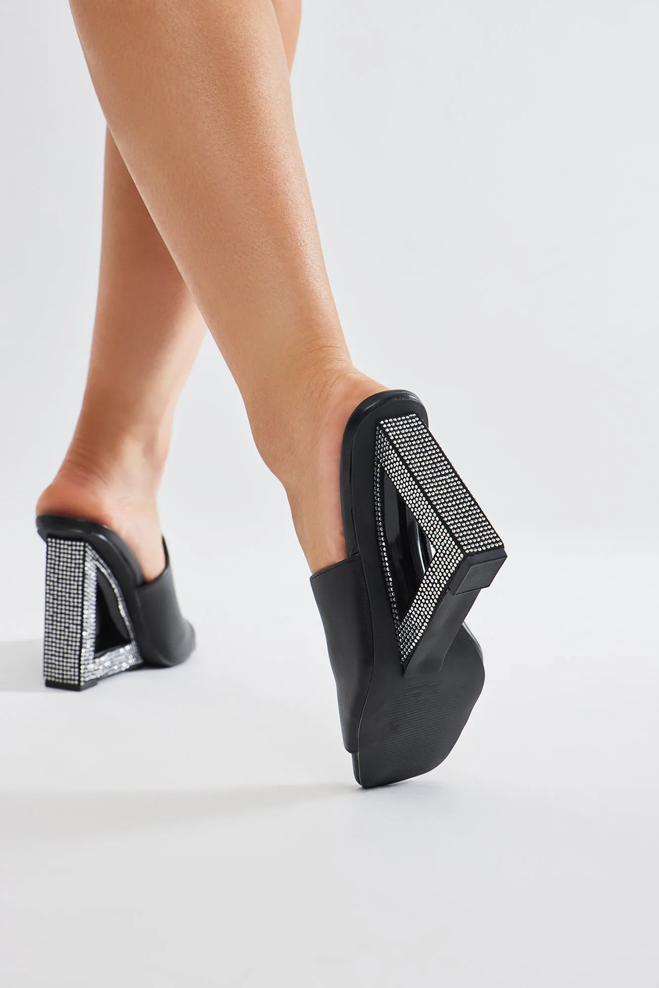 Playing It Smart Embellished Wedges - Black sold by Fashion Nova product image thumbnail 3