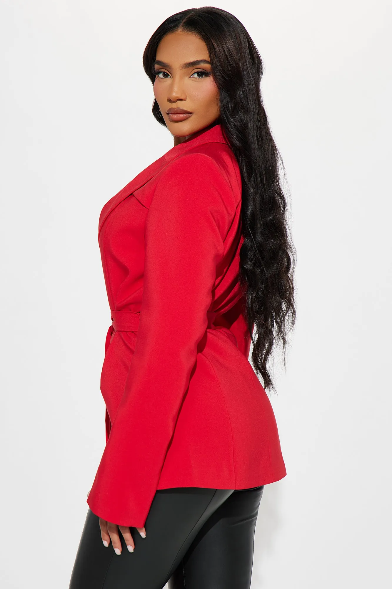 About Her Business Blazer - Red sold by Fashion Nova product image thumbnail 3