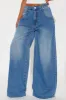 Straight To It Wide Leg Jeans - Medium Wash sold by Fashion Nova