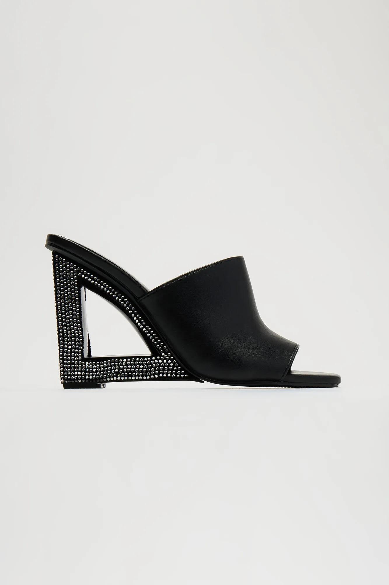 Playing It Smart Embellished Wedges - Black sold by Fashion Nova product image thumbnail 4