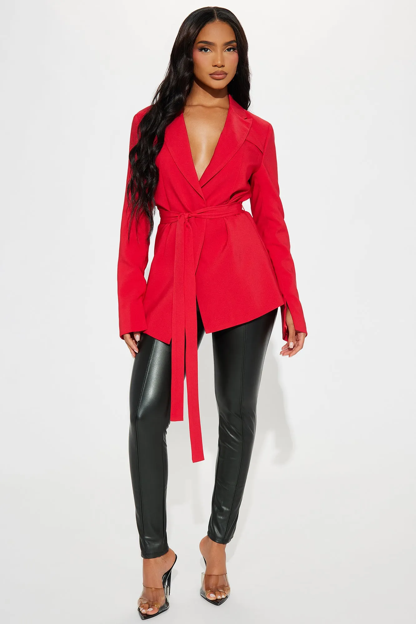 About Her Business Blazer - Red sold by Fashion Nova product image thumbnail 2