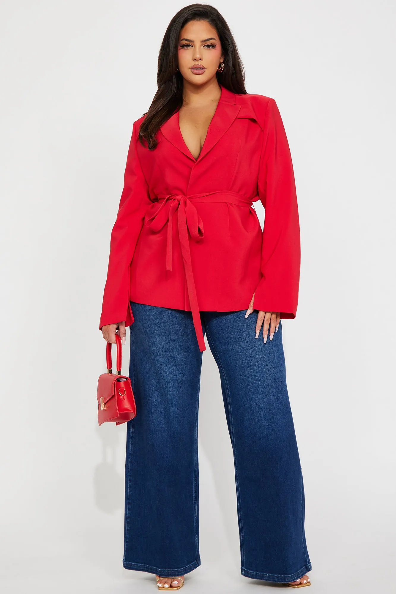 About Her Business Blazer - Red sold by Fashion Nova product image thumbnail 5