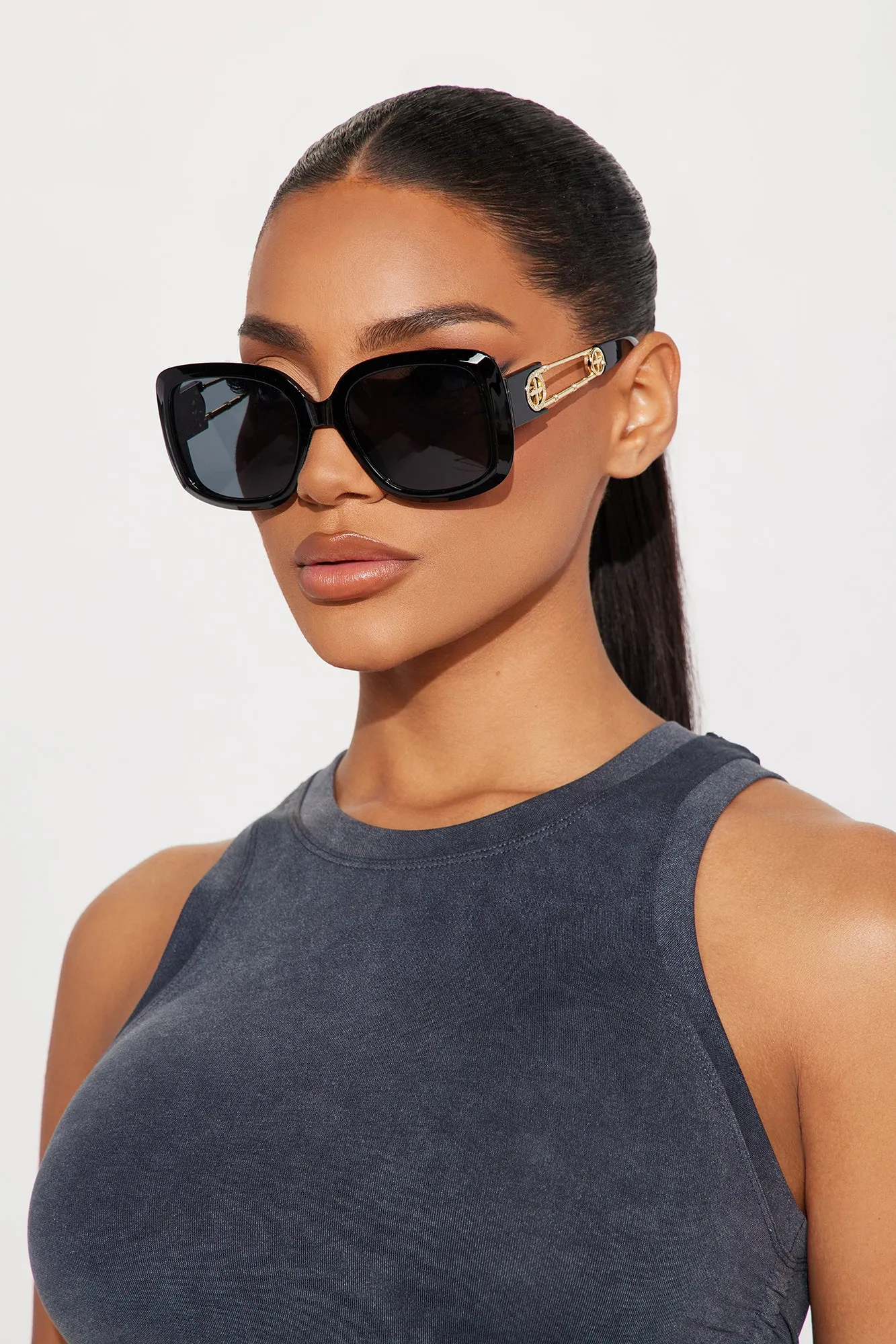 Polo Lounge Sunglasses - Black sold by Fashion Nova product image thumbnail 2