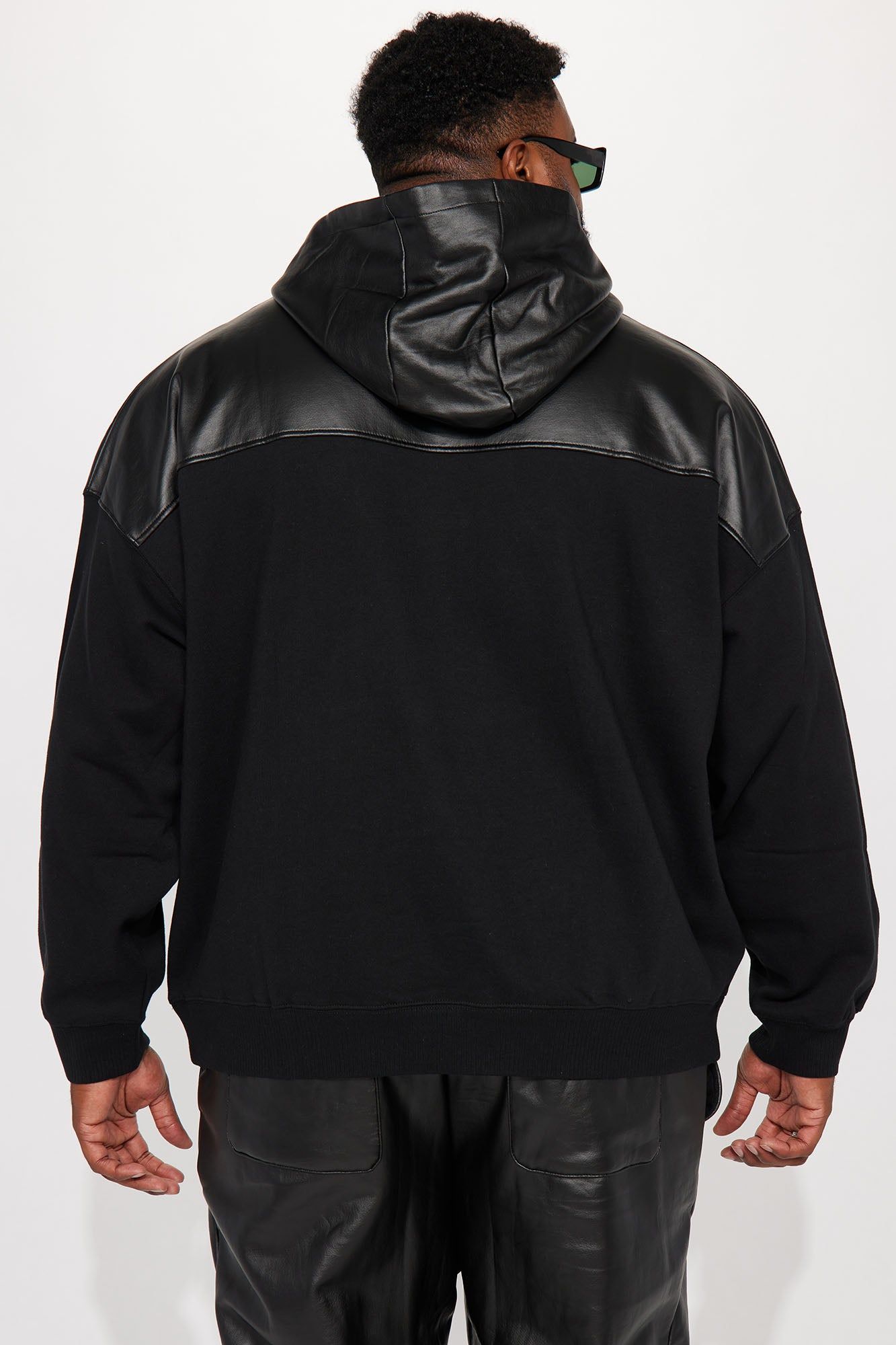 Tyson Waxed Panel Hoodie - Black sold by Fashion Nova product image thumbnail 6