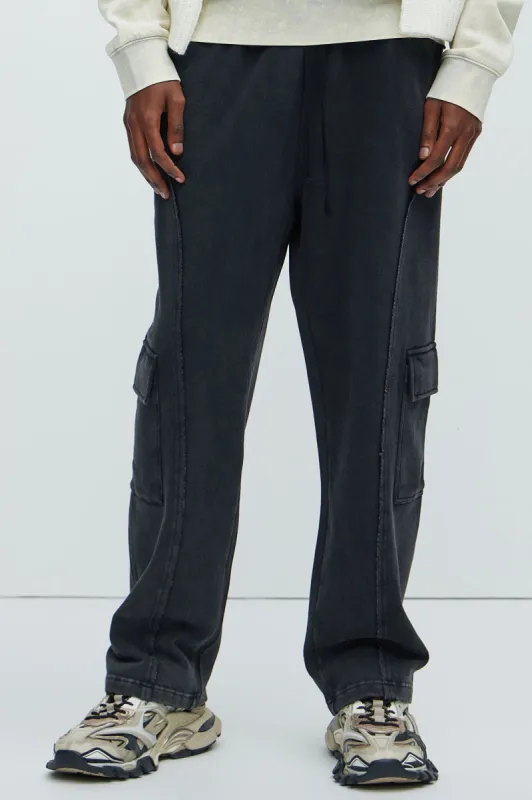 Dylan Cargo Sweatpants - Black sold by Fashion Nova
