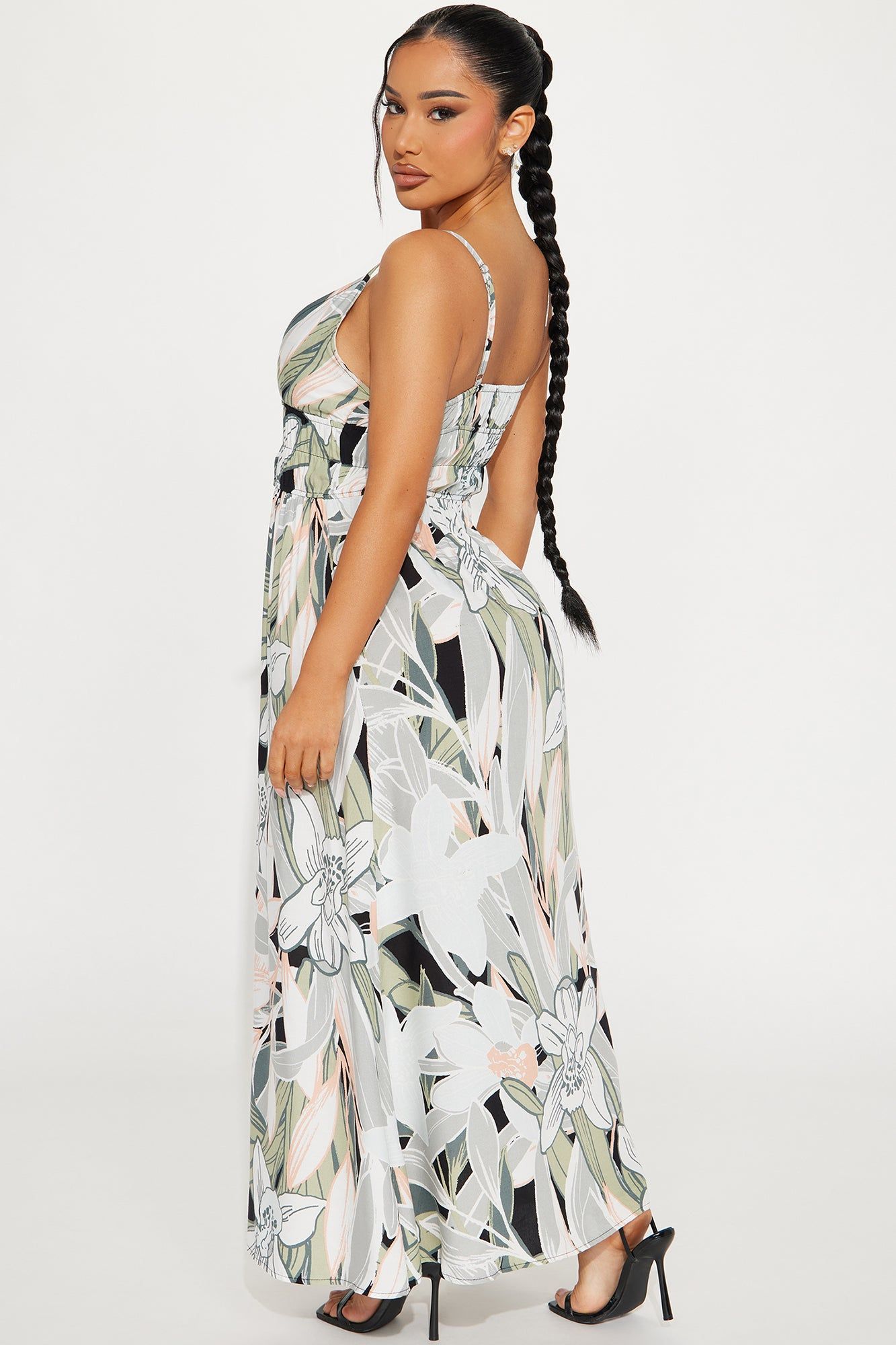 Leora Orchid Maxi Dress - Sage/combo sold by Fashion Nova product image thumbnail 3