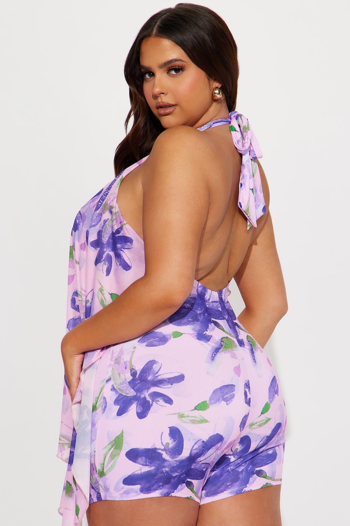 Vittoria Romper - Pink/combo sold by Fashion Nova product image thumbnail 6