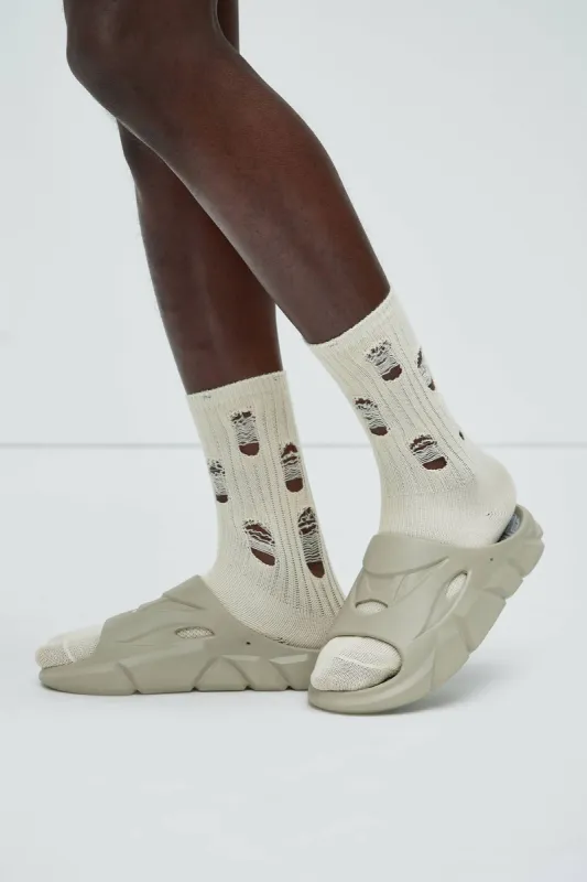 Hidden Tropics Slides - Taupe sold by Fashion Nova