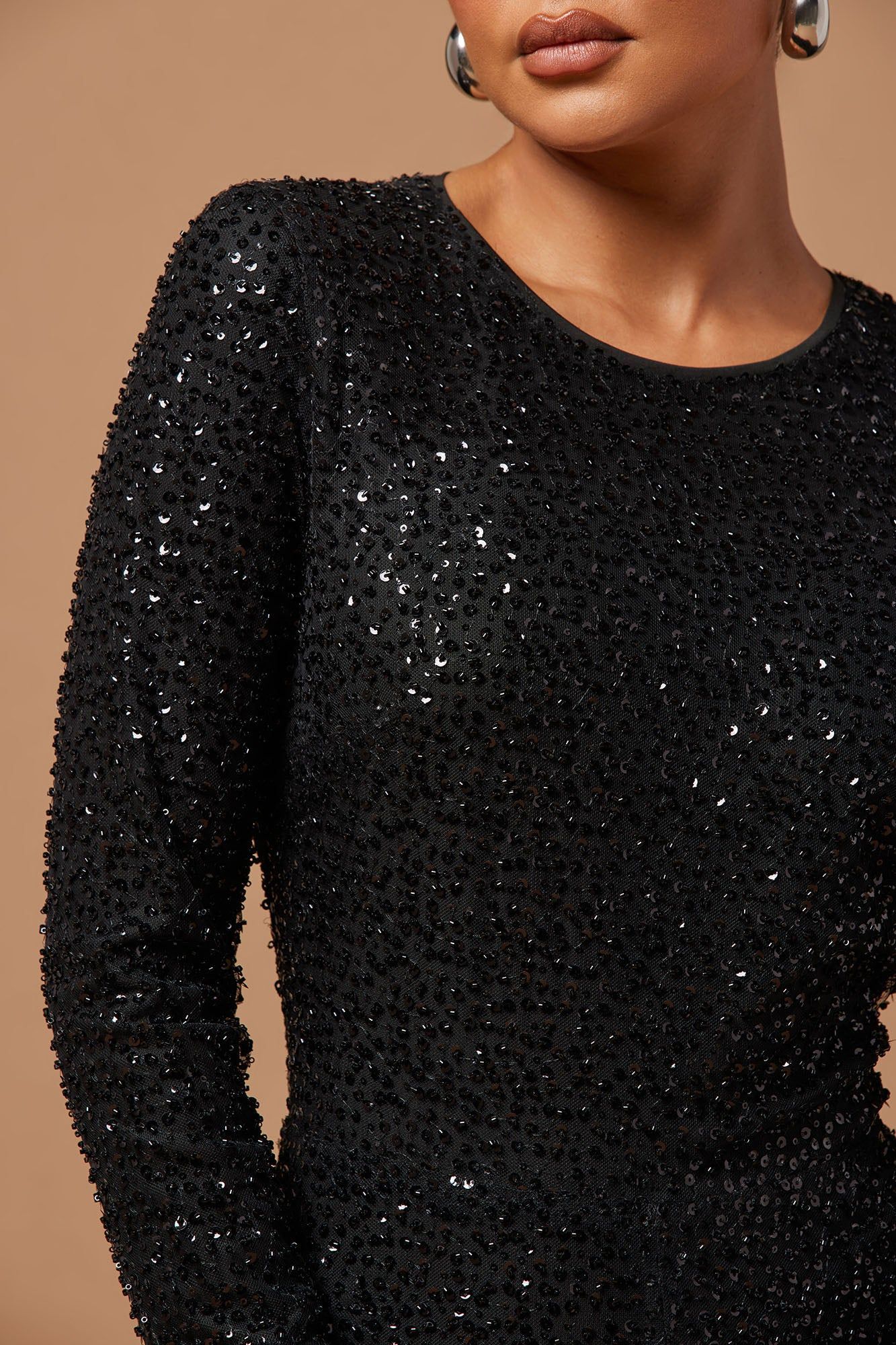 Gabrielle Embellished Jumpsuit - Black sold by Fashion Nova product image thumbnail 3