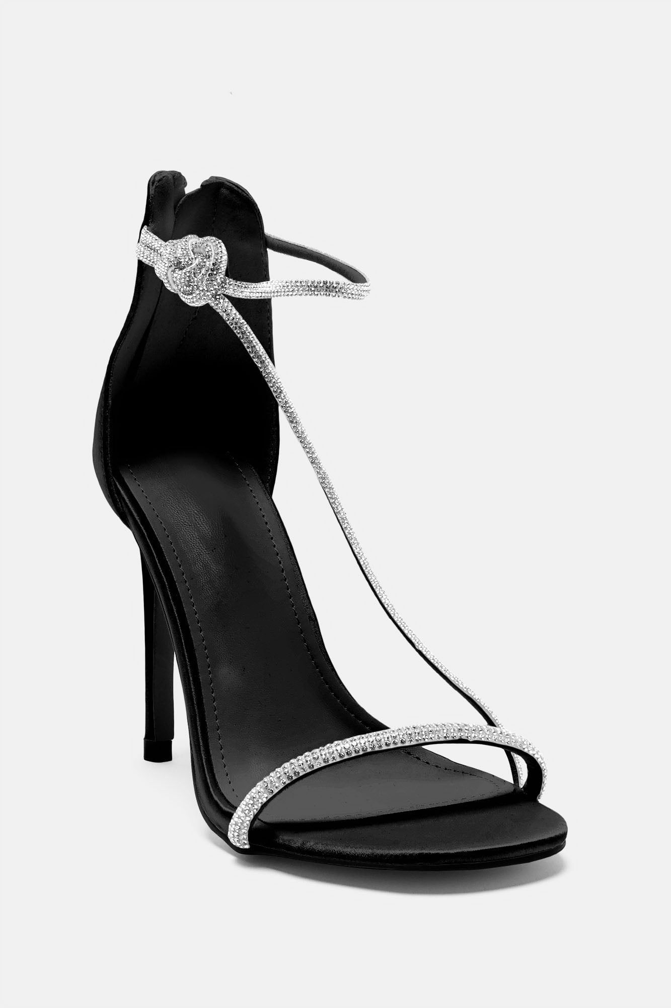 It Takes Two Embellished Heeled Sandals - Black sold by Fashion Nova product image thumbnail 3