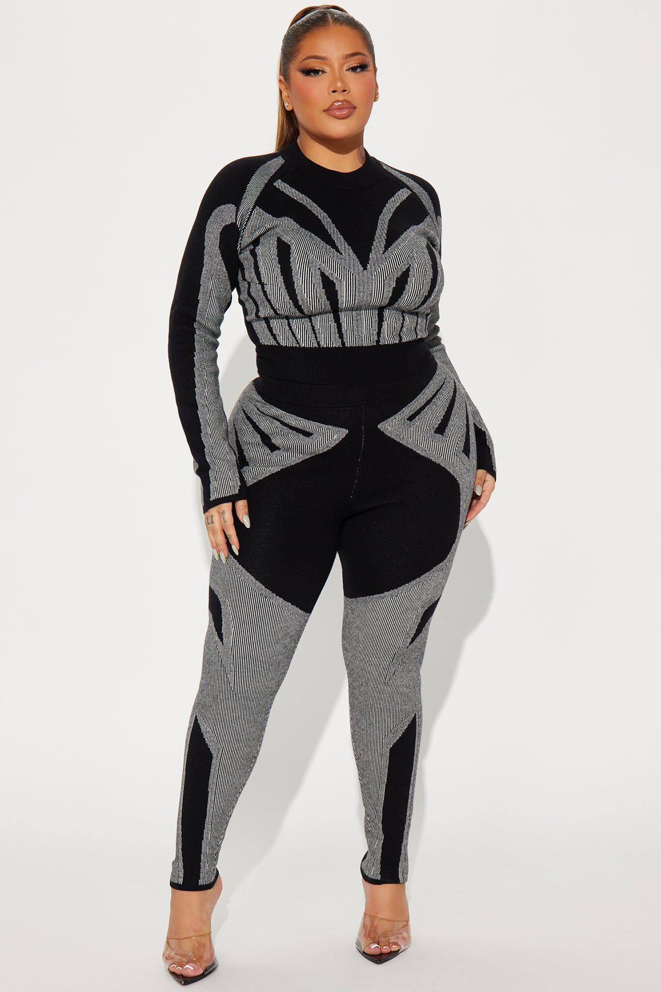 Ava Sweater Legging Set - Black/combo sold by Fashion Nova product image thumbnail 4
