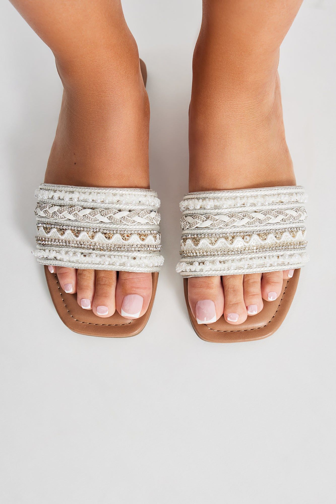Coast To Coast Flat Sandals - Silver sold by Fashion Nova product image thumbnail 3