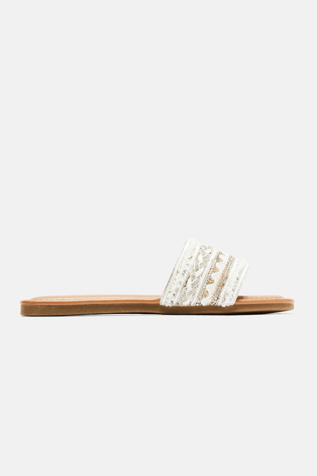 Coast To Coast Flat Sandals - Silver sold by Fashion Nova product image thumbnail 5