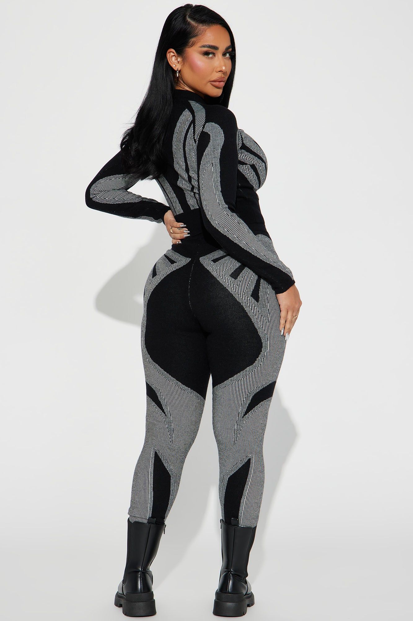 Ava Sweater Legging Set - Black/combo sold by Fashion Nova product image thumbnail 3