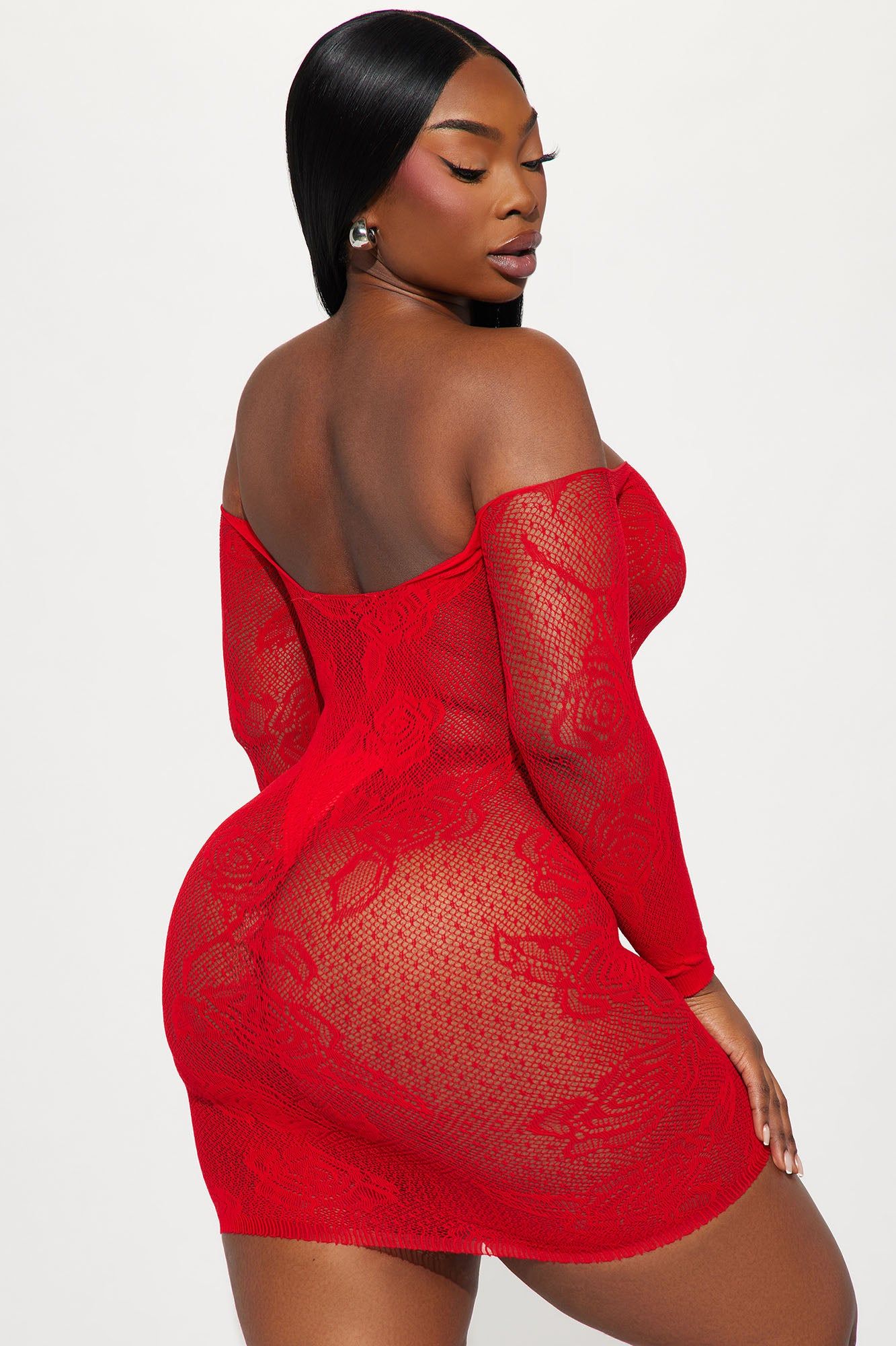 Heard You Liked It Bodystocking Dress - Red sold by Fashion Nova product image thumbnail 3