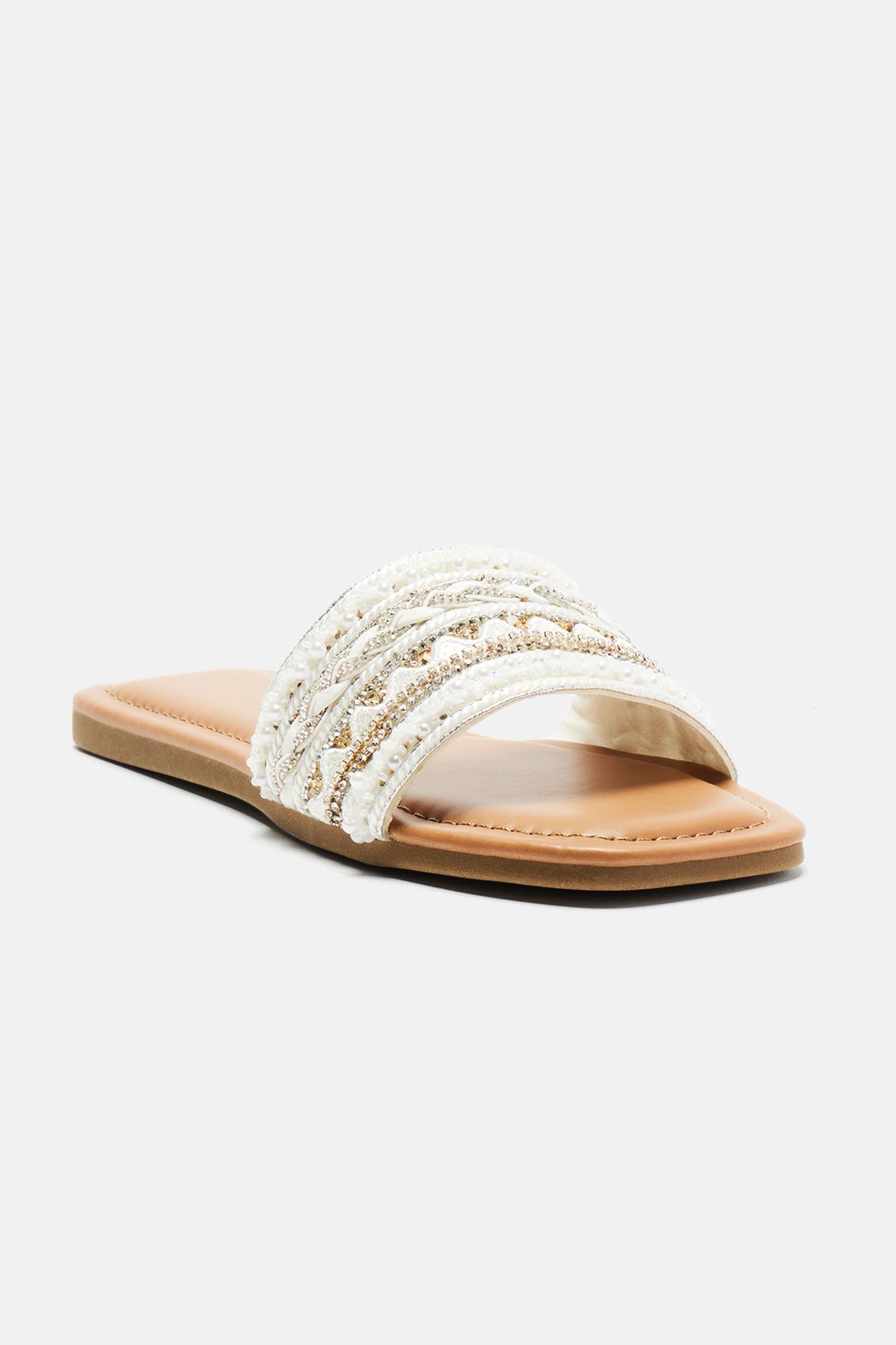 Coast To Coast Flat Sandals - Silver sold by Fashion Nova product image thumbnail 2
