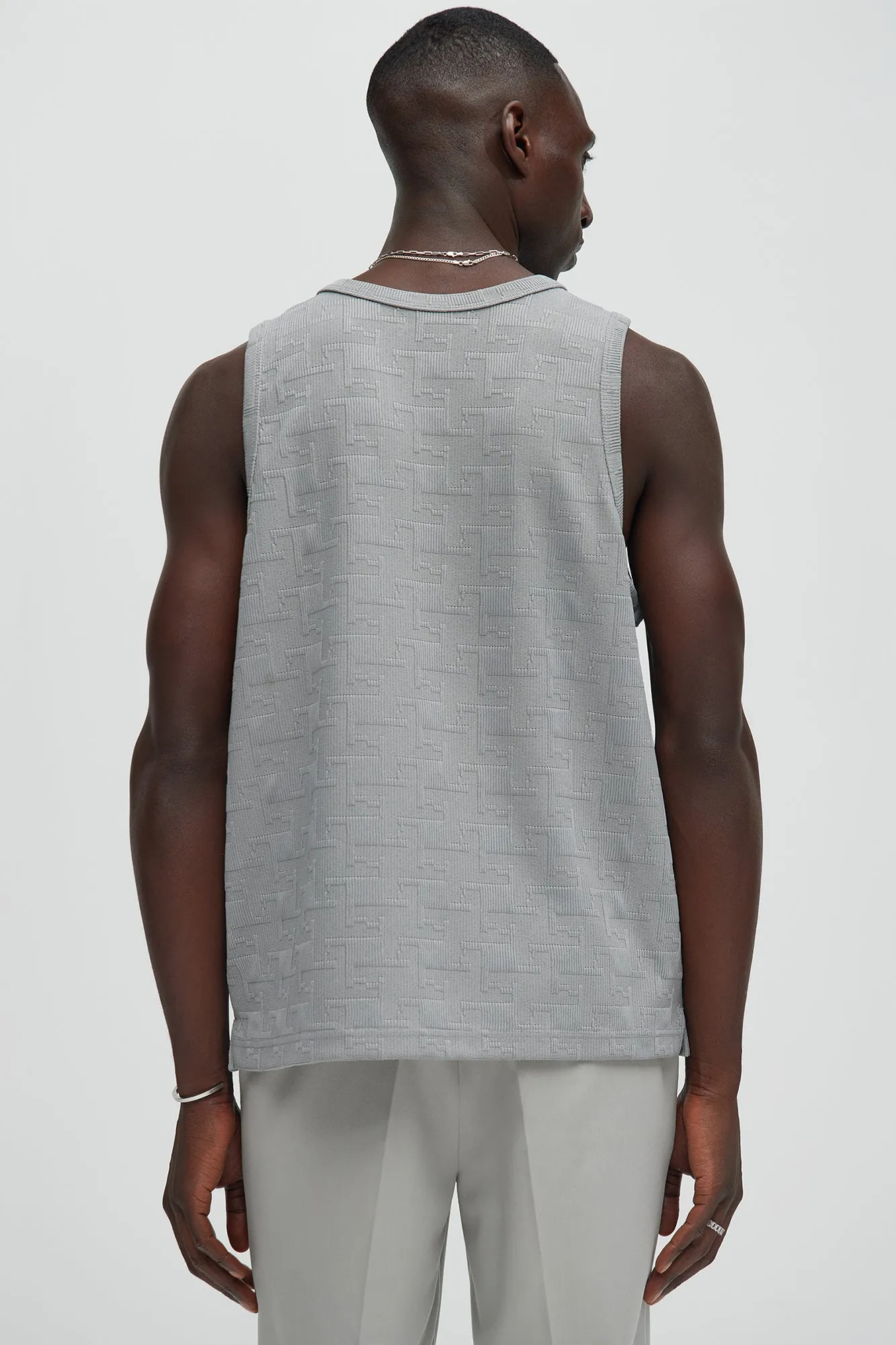 Ethel Textured Relaxed Tank - Grey sold by Fashion Nova product image thumbnail 4