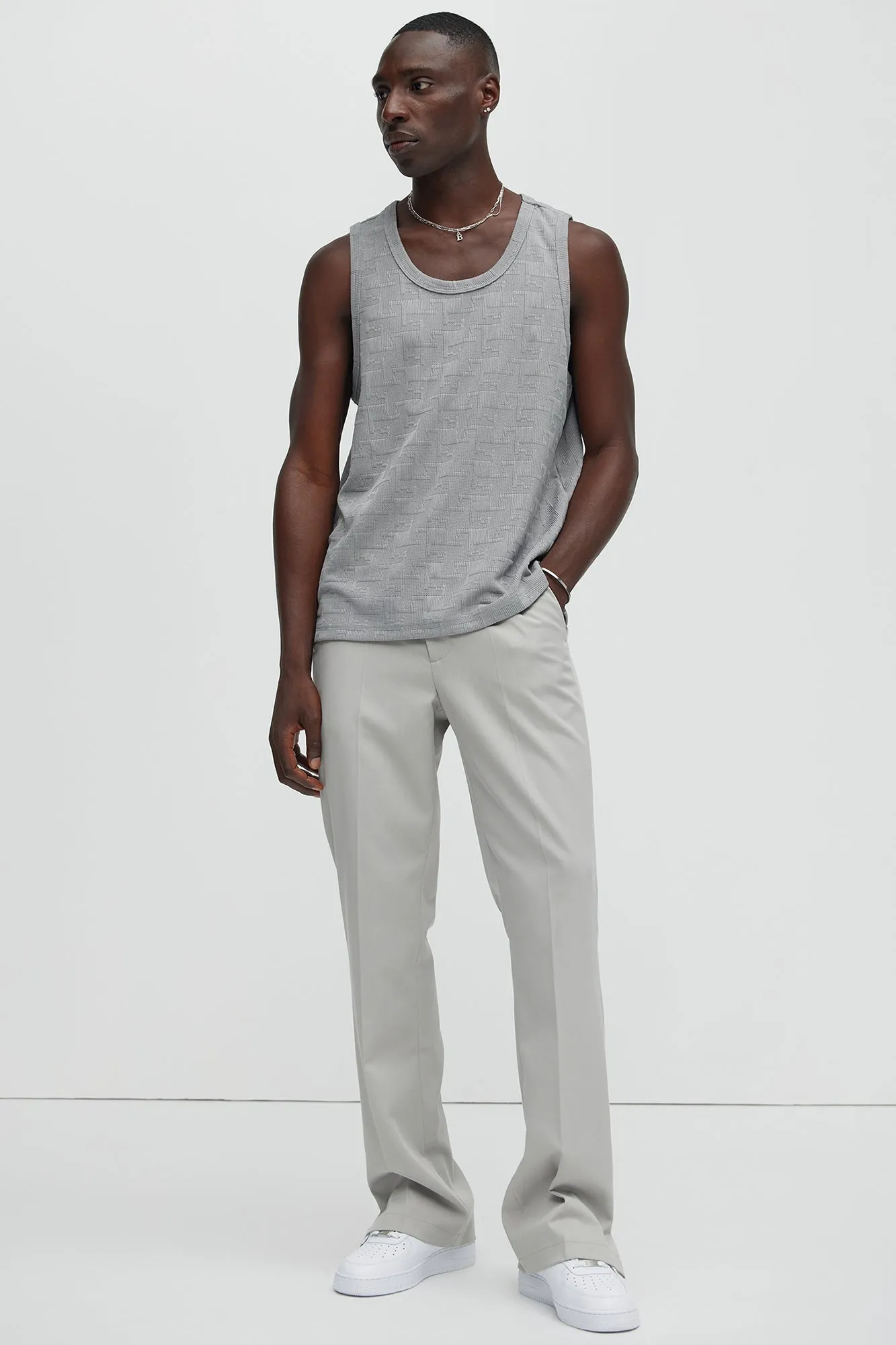 Ethel Textured Relaxed Tank - Grey sold by Fashion Nova product image thumbnail 2