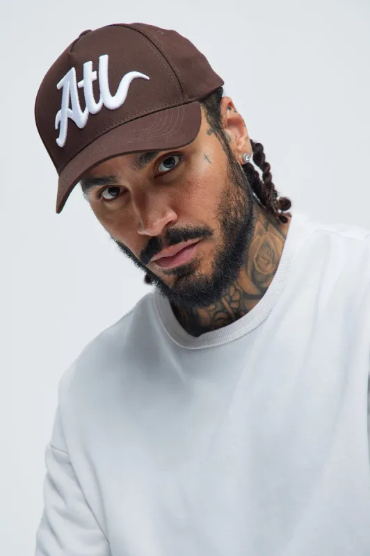 Atlanta Snapback Hat - Dark Brown sold by Fashion Nova